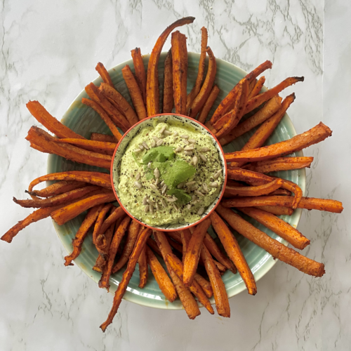 healthy baked carrot fries vegan gluten free