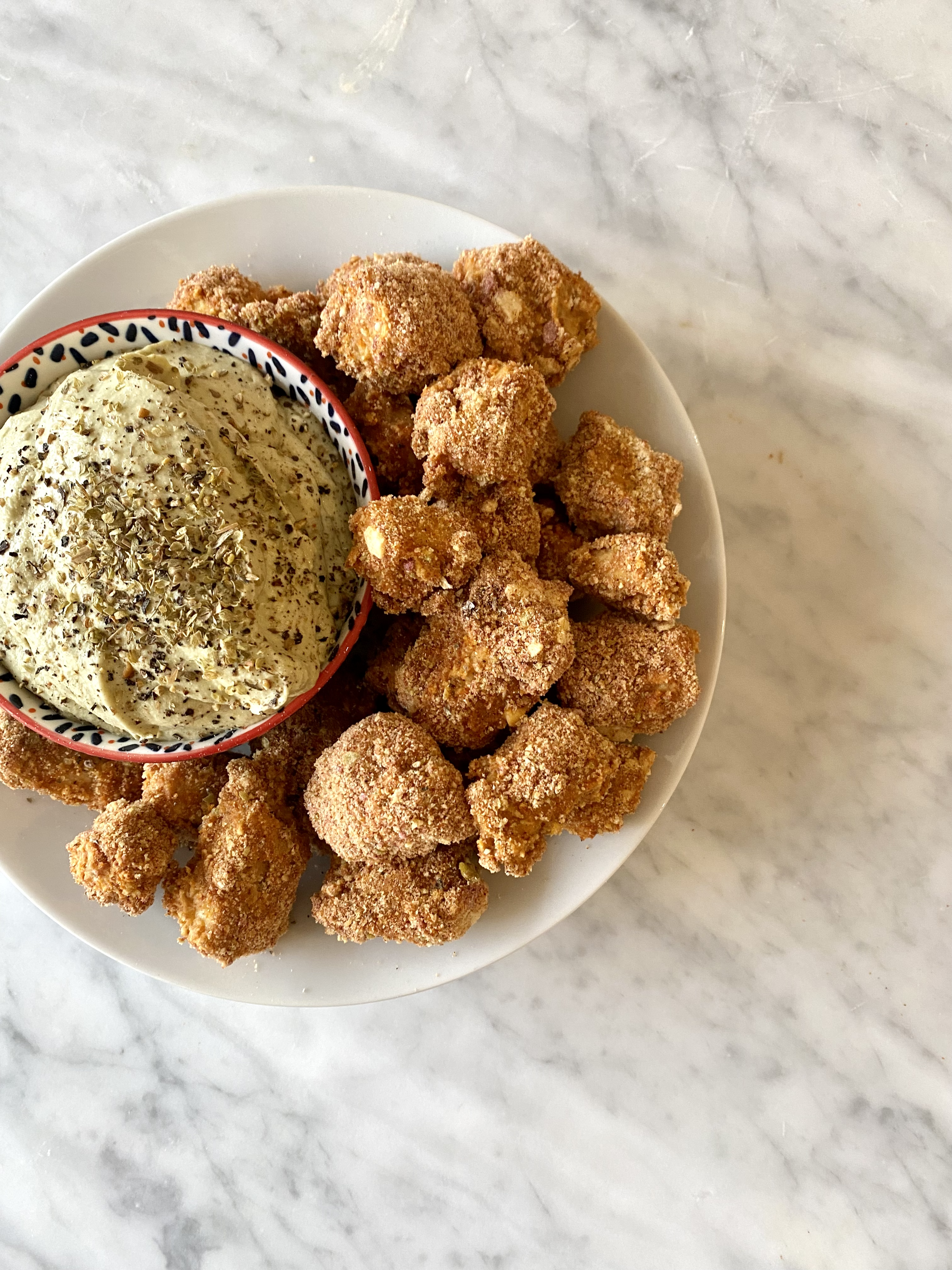 vegan + gluten free crispy tofu nuggets