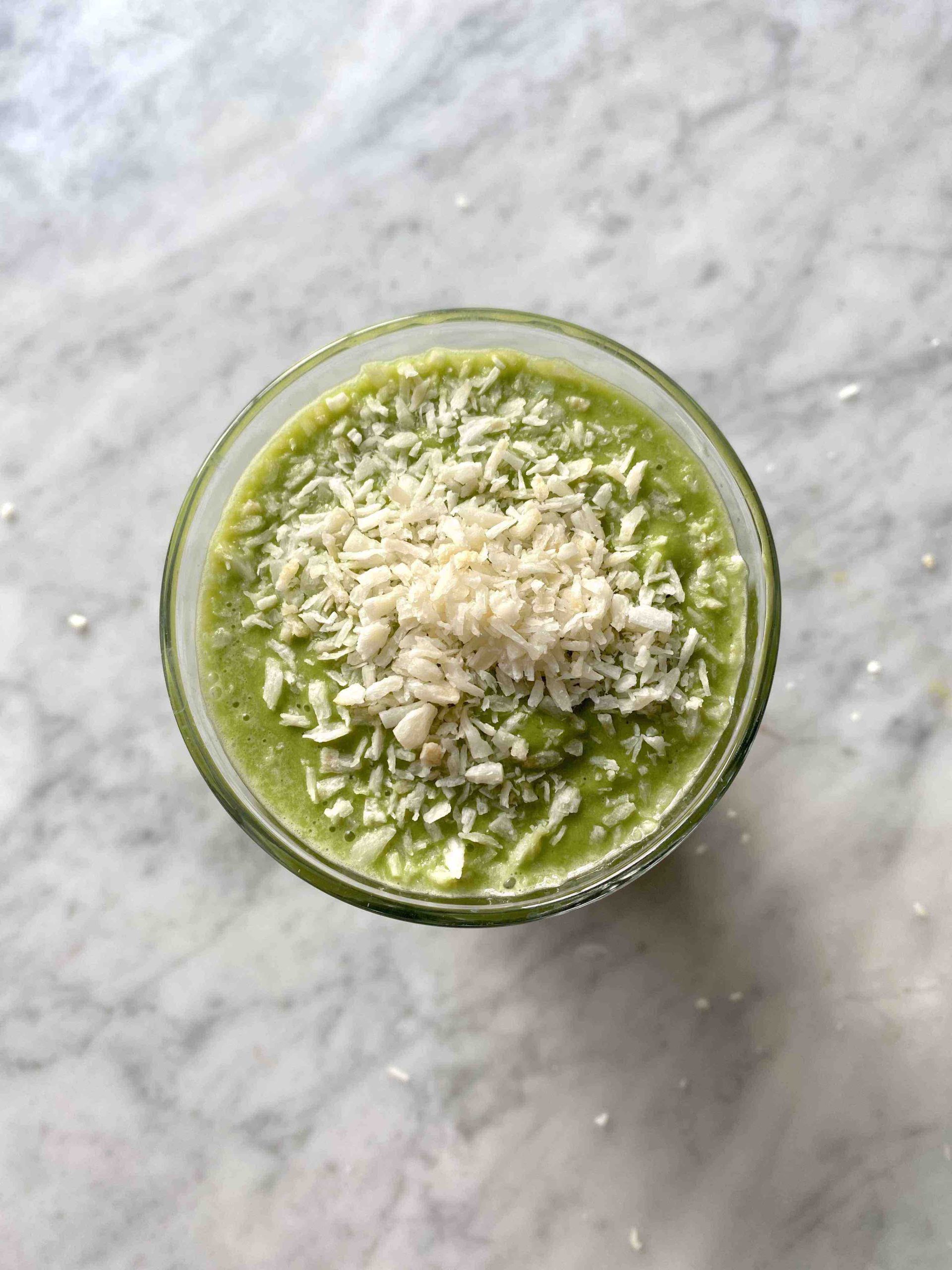 dreamy + creamy avocado coconut smoothie