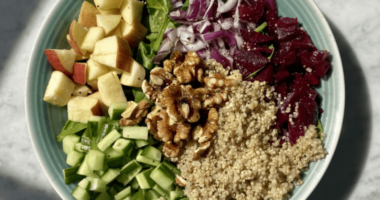 healthy simple vegan gluten free summer salad