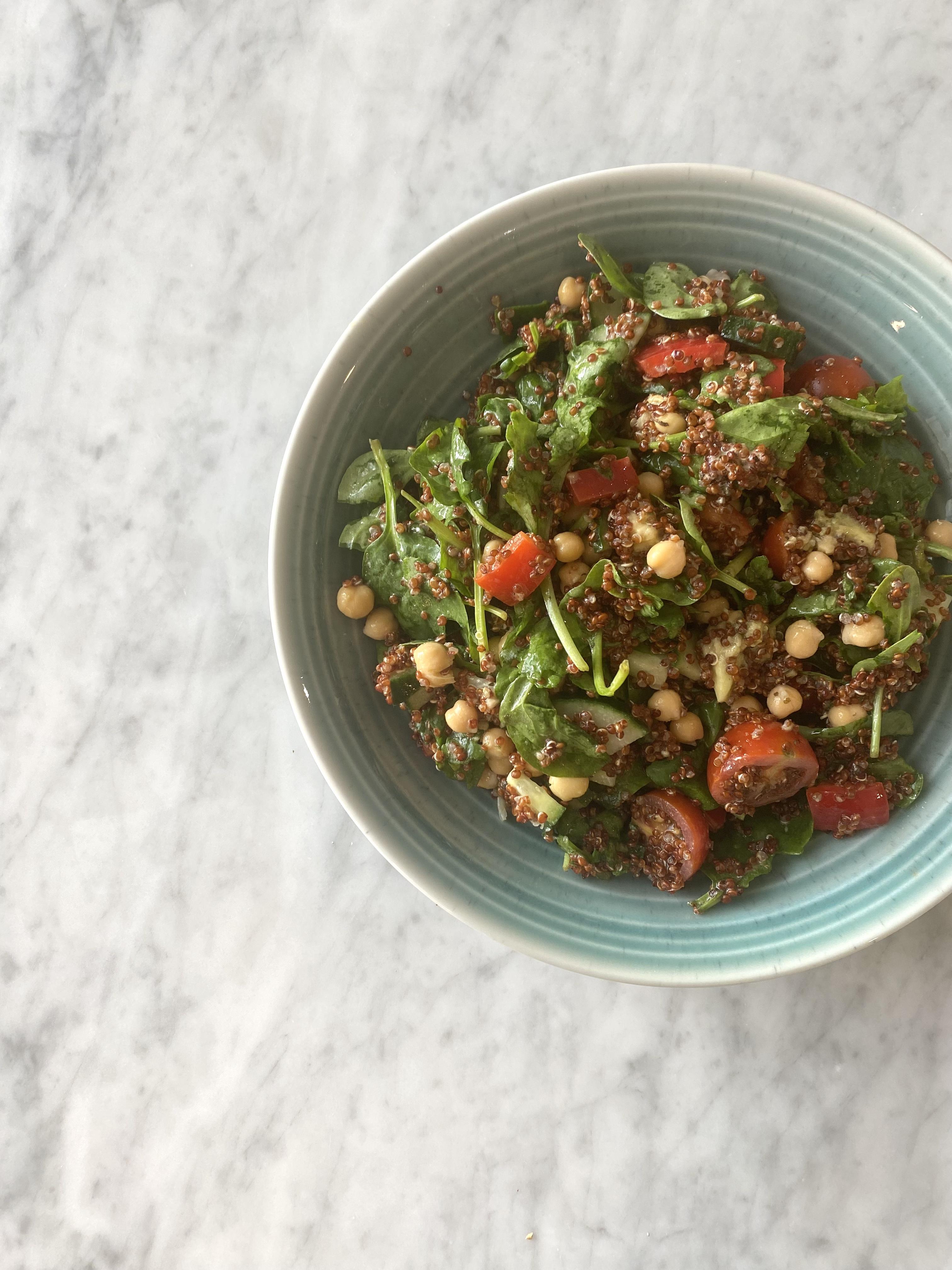 super easy meal prep quinoa salad (vegan and gluten free)