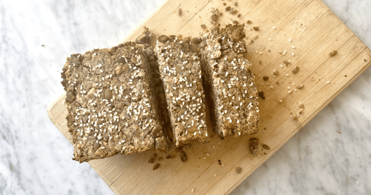 vegan + gluten free tigernut super seed bread