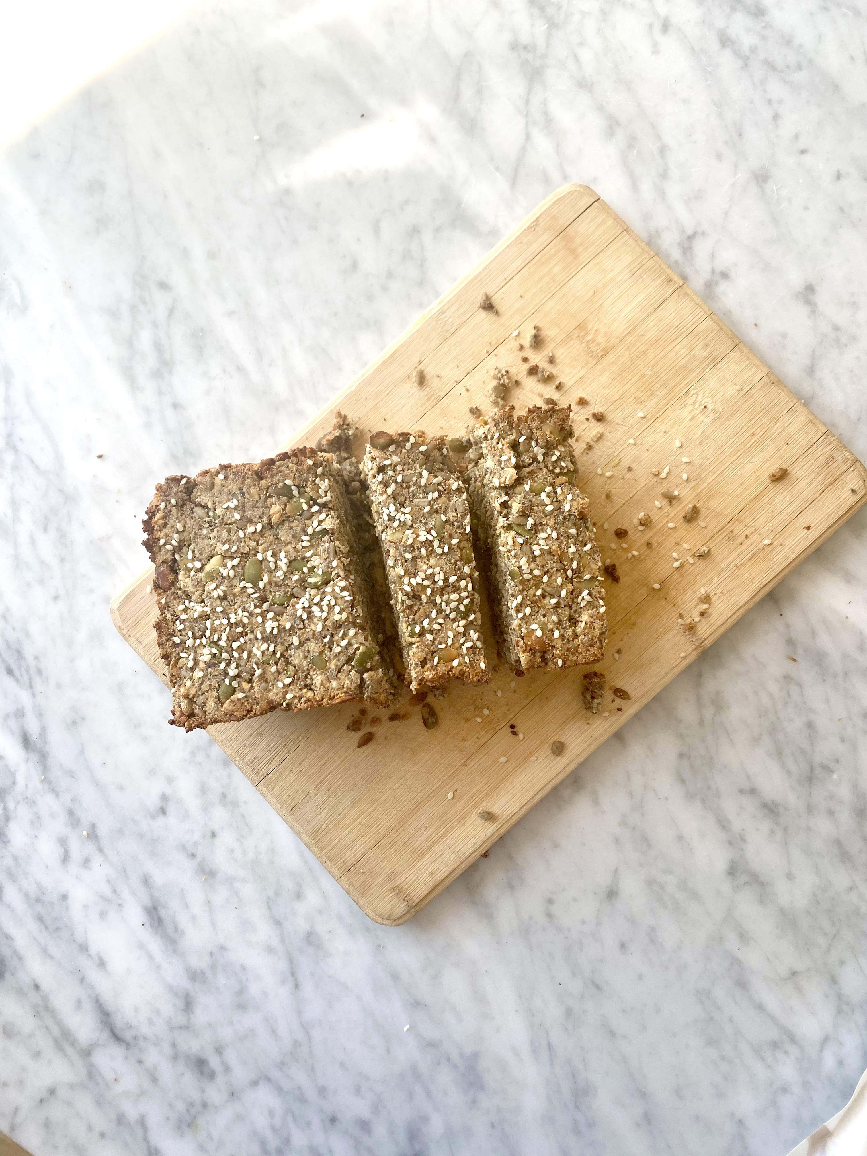 vegan + gluten free tigernut super seed bread