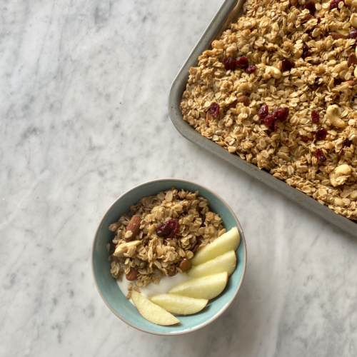 vegan gluten free fruit nut granola