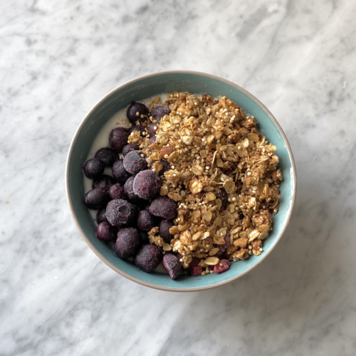 meal prep quinoa granola vegan gluten free