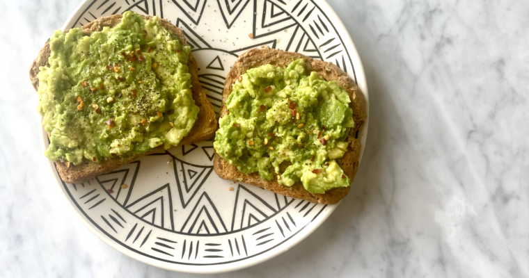 easy simple avocado toast vegan gluten free