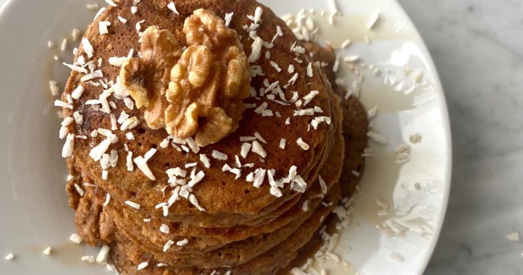 vegan + gluten free gingerbread pancakes