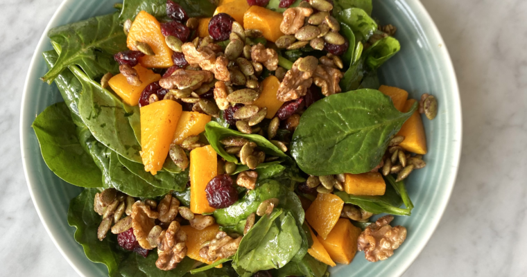 butternut squash harvest salad (vegan + gluten free)