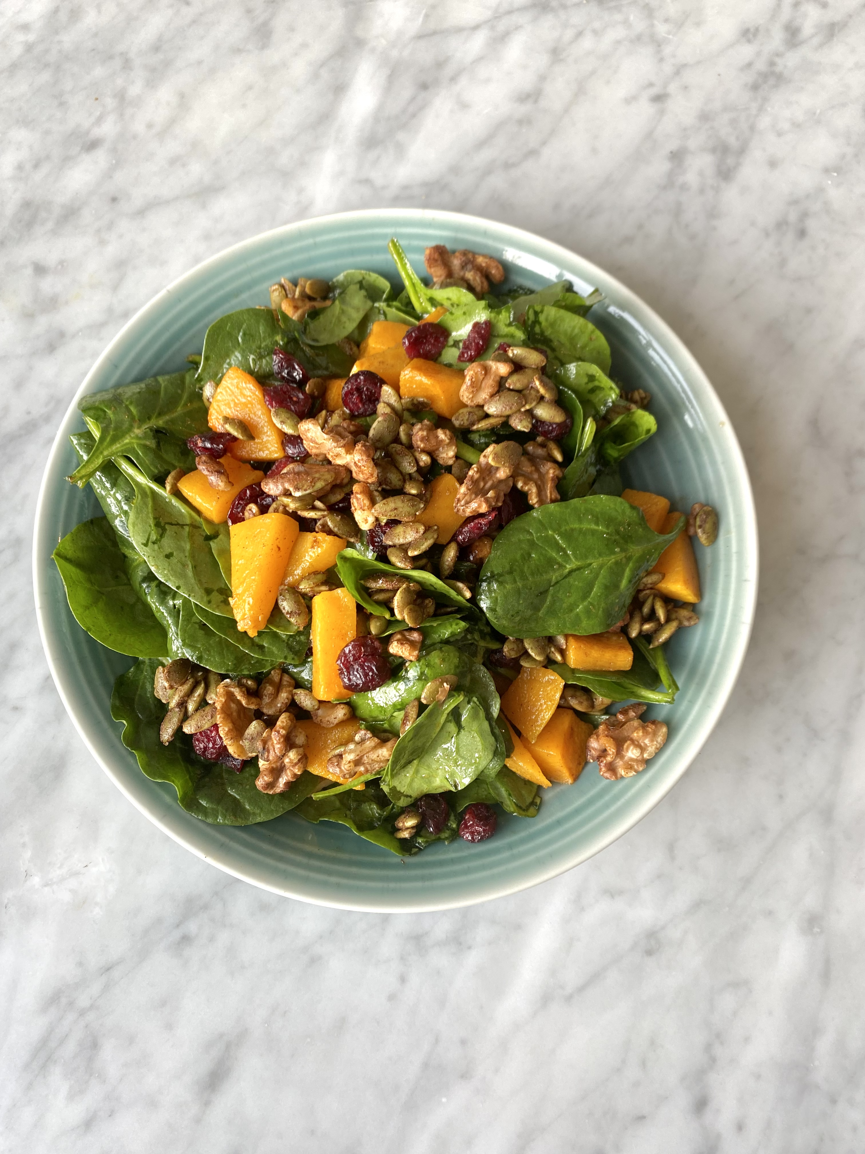 butternut squash harvest salad (vegan + gluten free)